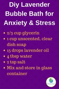 Diy Lavender Bubble Bath for Anxiety & Stress