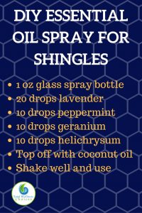 diy essential oil spray for shingles