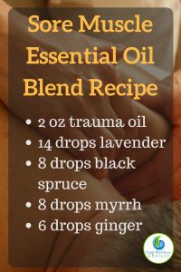 Sore Muscle Essential Oil Recipe