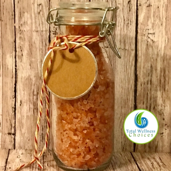 Relaxing bath salts with essential oils