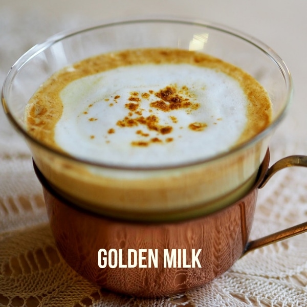 Image of golden milk turmeric drink - one of the best ways to get the benefits of turmeric in your diet