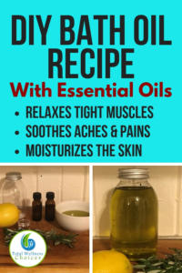 Homemade bath oil diy recipe