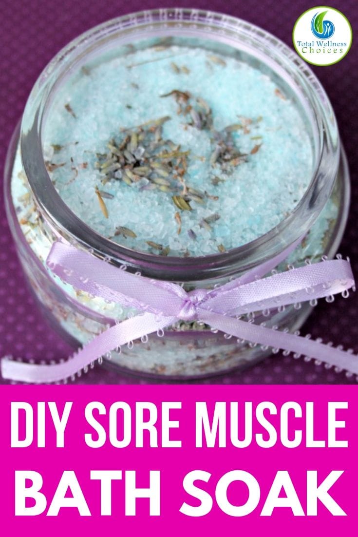 Homemade bath soak for sore muscles remedy