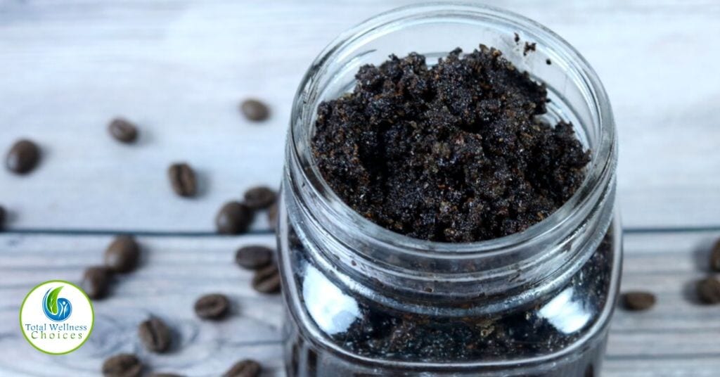 DIY vanilla latte coffee sugar scrub