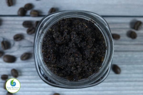 Easy coffee ground body scrub recipe