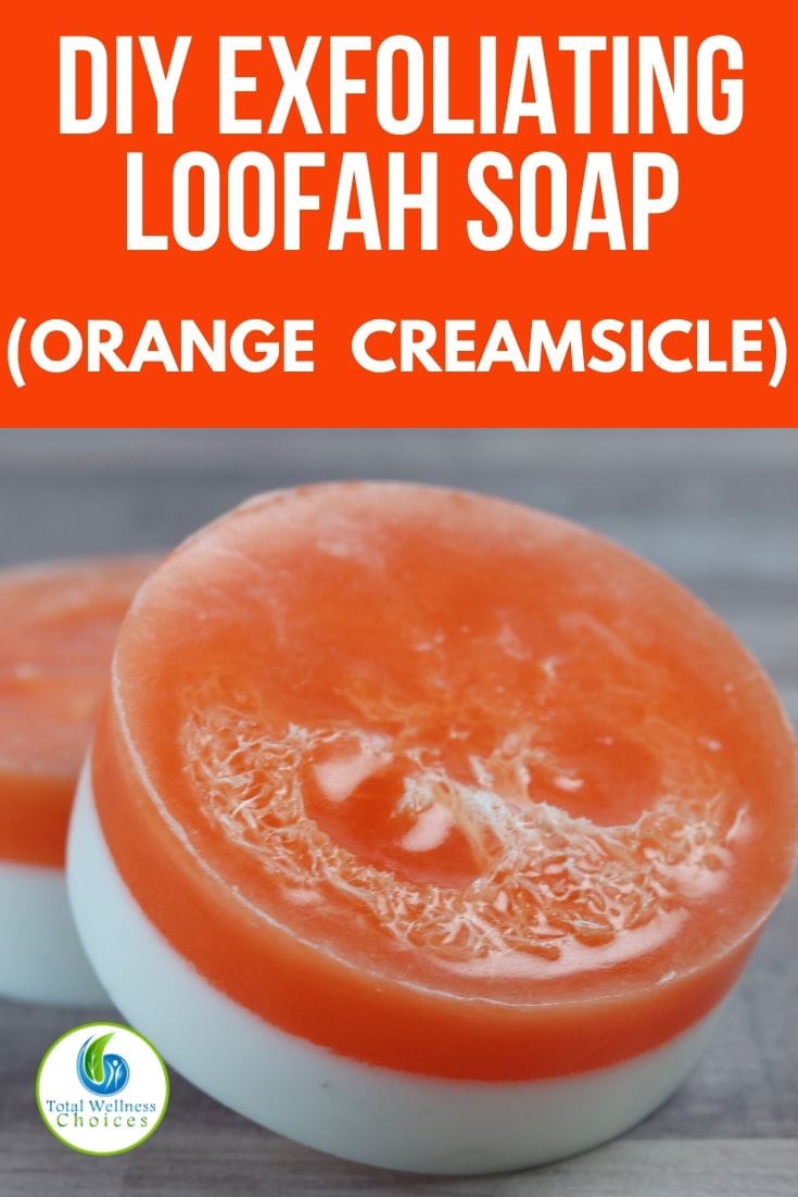 DIY orange creamsicle loofah soap recipe