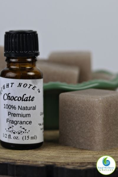 DIY sugar scrub cubes with chocolate fragrance