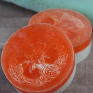 Melt and pour loofah soap