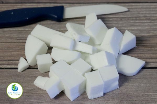 Sugar scrub soap cubes process photo 1