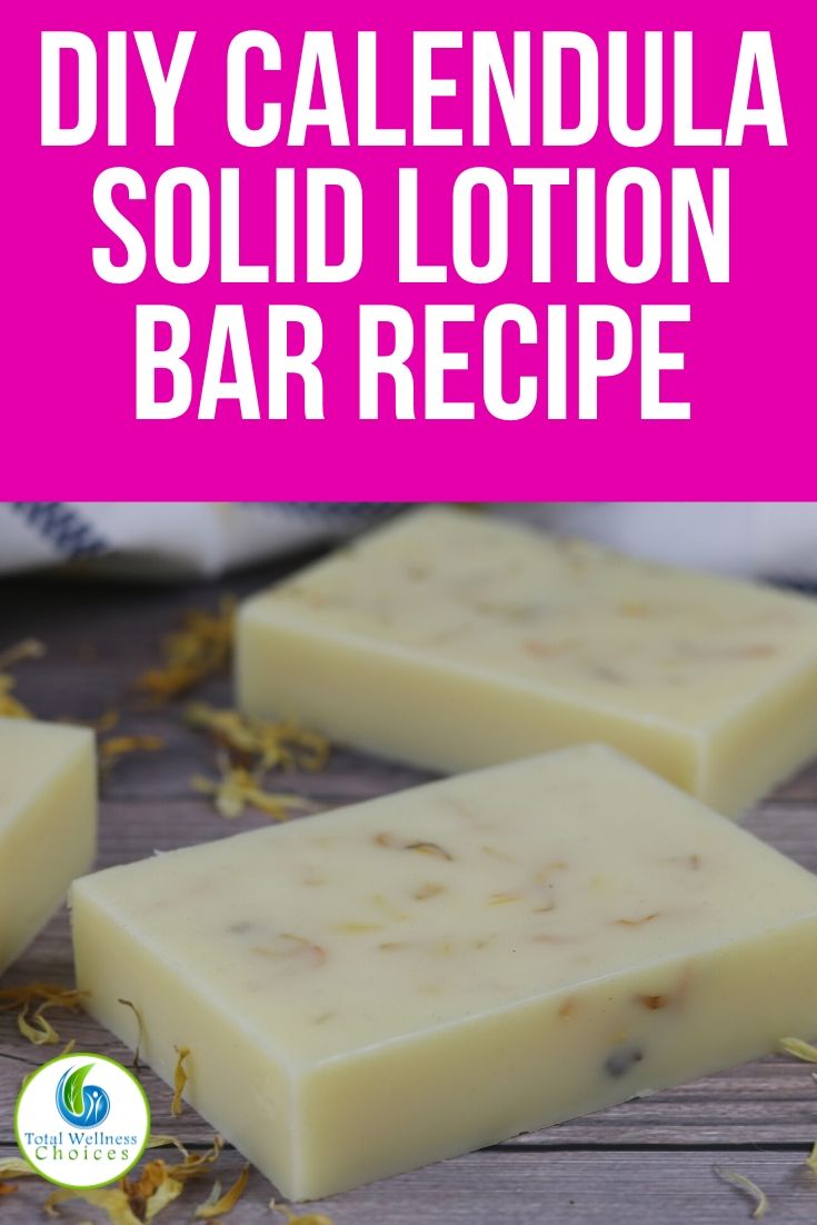 DIY Calendula lotion bar recipe 