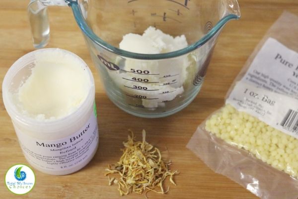 How to make calendula lotion bars