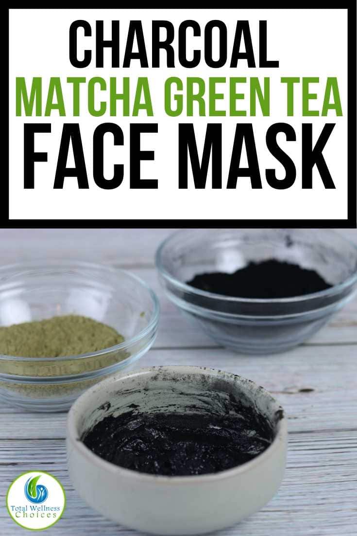Charcoal and matcha green tea face mask diy recipe