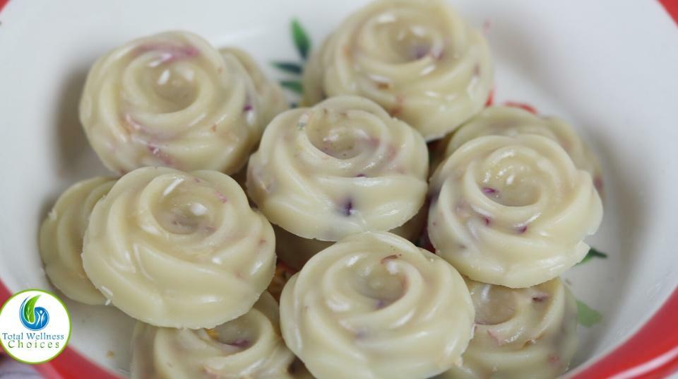 DIY rose bath melts recipe