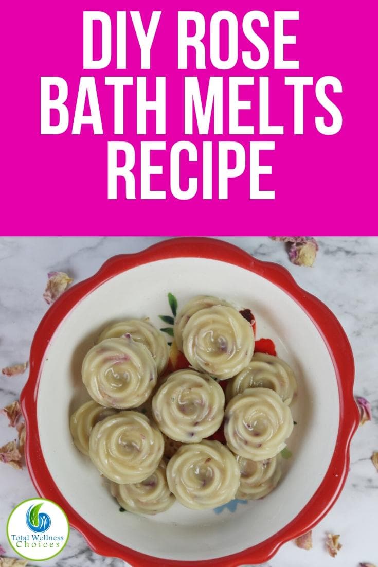 How to make bath melts with rose petals