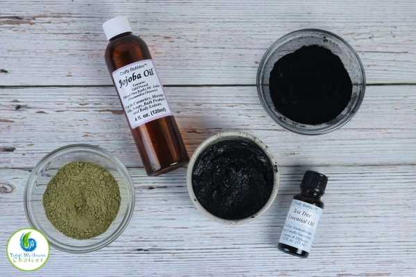 How to make charcoal and matcha green tea face mask