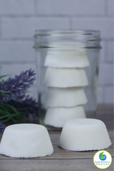 Shower melts with essential oils