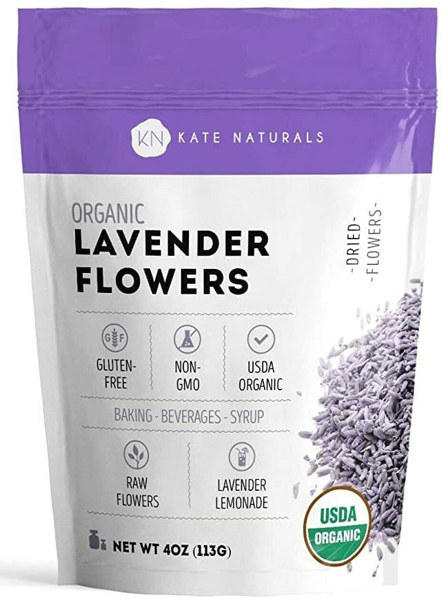 Organic Lavender Flowers - Kate Naturals. Gluten-Free, Non-GMO.
